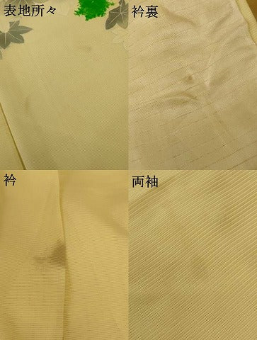 平和屋着物*夏物 訪問着 絽 楓文 正絹 逸品 AABH6435jd