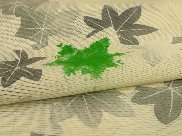 平和屋着物*夏物 訪問着 絽 楓文 正絹 逸品 AABH6435jd