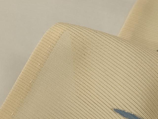 平和屋着物*夏物 振袖 絽 駒刺繍 風景草花文 銀彩 正絹 逸品 AABH6436jd