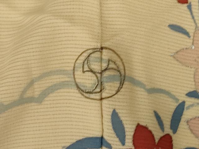 平和屋着物*夏物 振袖 絽 駒刺繍 風景草花文 銀彩 正絹 逸品 AABH6436jd