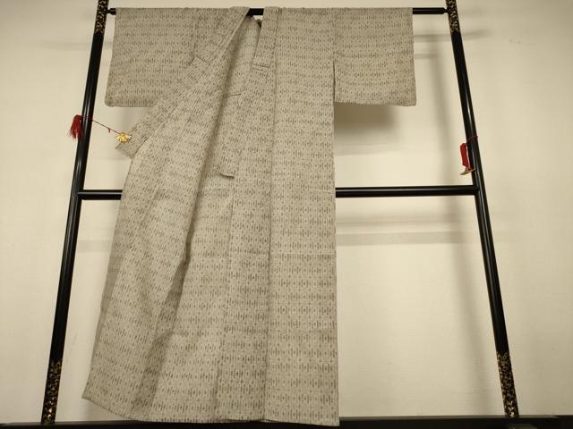 平和屋着物*夏物 小千谷ちぢみ 幾何学文様 麻 逸品 AABH6441jd