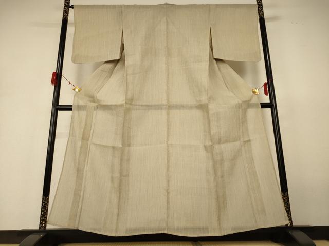 平和屋着物*夏物 小千谷ちぢみ 縞 麻 逸品 AABH6446jd