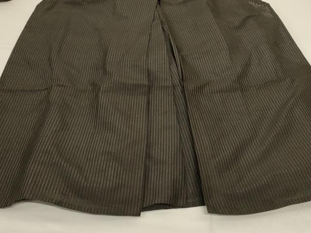 平和屋着物*夏物 男性 馬乗り袴 縞 正絹 逸品 AABH6454jd