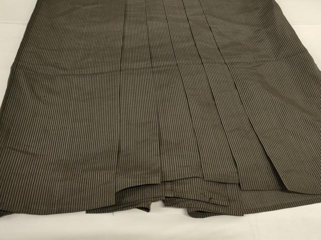 平和屋着物*夏物 男性 行灯袴 縞 正絹 逸品 AABH6461jd