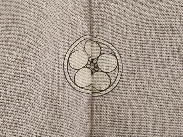 平和屋着物*夏物 小紋 紗 霞文 暈し染め 正絹 逸品 AABH6533jd