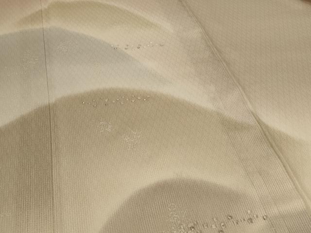 平和屋着物*夏物 訪問着 紗 刺繍 遠山箔散らし花文 暈し染め 銀彩 正絹 逸品 AABH6546jd