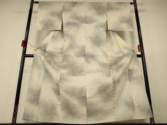 平和屋着物*夏物 小紋 紗 草花文 暈し染め 正絹 逸品 AABH6559jd