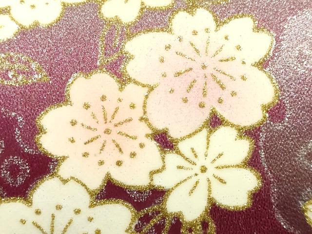 平和屋着物▼和装小物 和装バッグ ハンドバッグ 振袖用 花柄 雪輪 桜 逸品 AABH6586ay