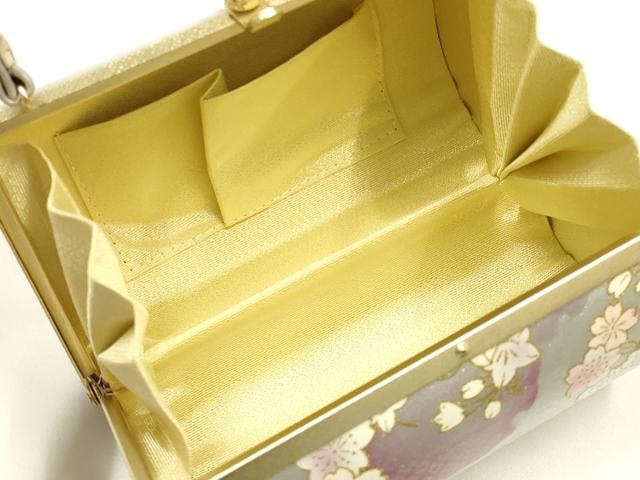 平和屋着物▼和装小物 和装バッグ ハンドバッグ 振袖用 花柄 雪輪 桜 逸品 AABH6586ay