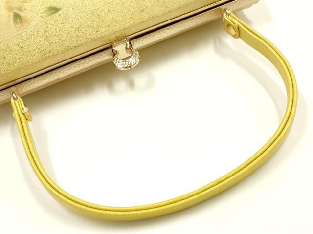 平和屋着物▼和装小物 和装バッグ ハンドバッグ 花柄 エンボス加工 逸品 AABH6588ay