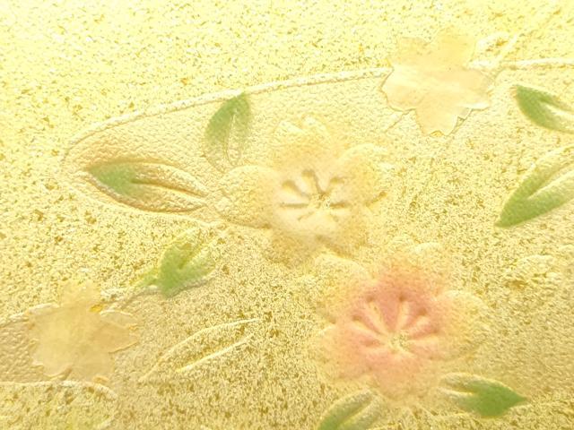 平和屋着物▼和装小物 和装バッグ ハンドバッグ 花柄 エンボス加工 逸品 AABH6588ay