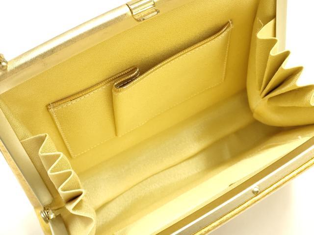平和屋着物▼和装小物 和装バッグ ハンドバッグ 螺鈿 枝花文 金彩 逸品 AABH6593ay