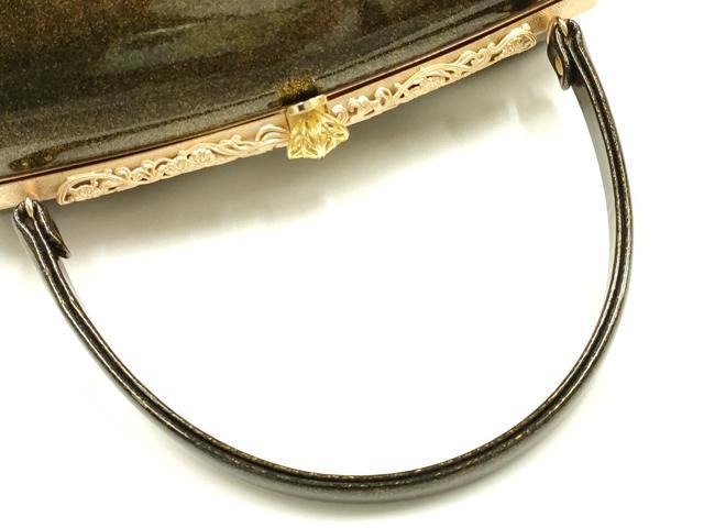 平和屋着物▼和装小物 和装バッグ ハンドバッグ 金彩 逸品 AABH6601ay