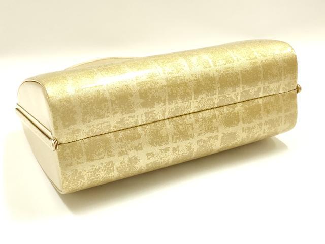 平和屋着物▼和装小物 和装バッグ ハンドバッグ 枝梅 地紙 金彩 逸品 AABH6602ay