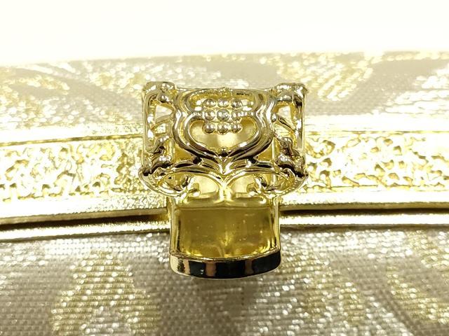 平和屋着物●和装小物 和装バッグ ハンドバッグ 花七宝 金銀糸 逸品 AABH6620ay