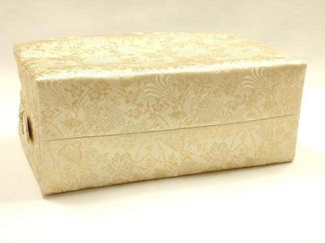 平和屋着物●和装小物 和装バッグ ハンドバッグ 利休バッグ 更紗花文 金糸 逸品 未使用 AABH6628ay