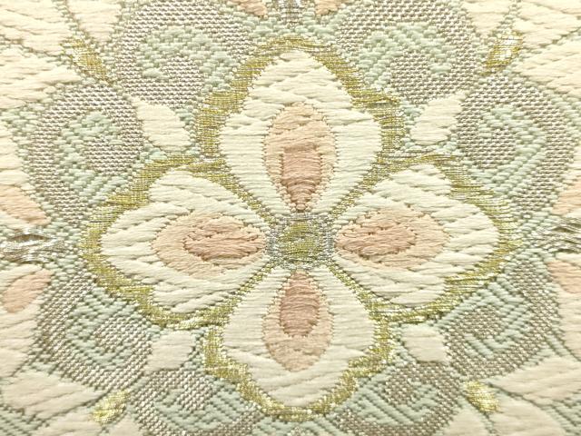 平和屋着物●和装小物 和装バッグ ハンドバッグ 正倉院花文 金銀糸 逸品 AABH6631ay