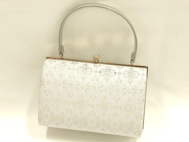平和屋着物●和装小物 和装バッグ ハンドバッグ 金糸 逸品 AABH6645ay