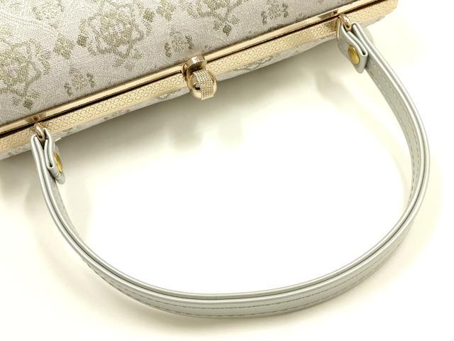 平和屋着物●和装小物 和装バッグ ハンドバッグ 金糸 逸品 AABH6645ay