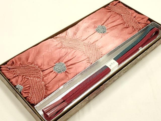 平和屋着物●和装小物 帯締め・帯揚げセット 御岳組 絞り 暈し染め 逸品 未使用 AABH6676ay