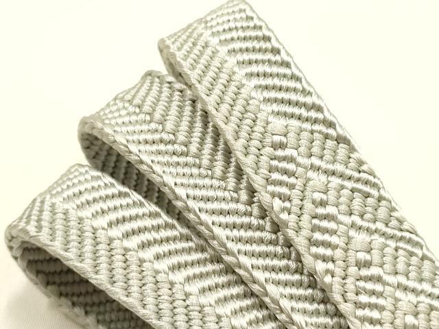 平和屋着物●和装小物 帯締め・帯揚げセット 笹浪組 芝地紋 逸品 未使用 AABH6682ay
