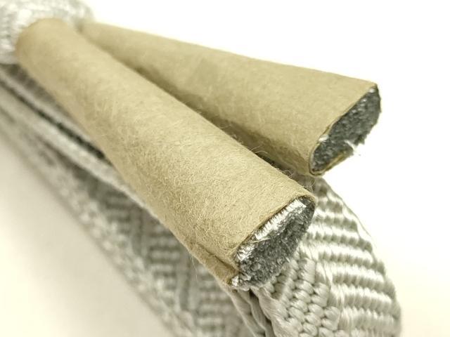 平和屋着物●和装小物 帯締め・帯揚げセット 笹浪組 芝地紋 逸品 未使用 AABH6682ay