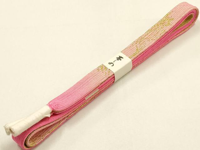 平和屋着物●和装小物 帯締め・帯揚げセット 高麗組 綾出し 絞り 暈し 金糸 逸品 未使用 AABH6687ay