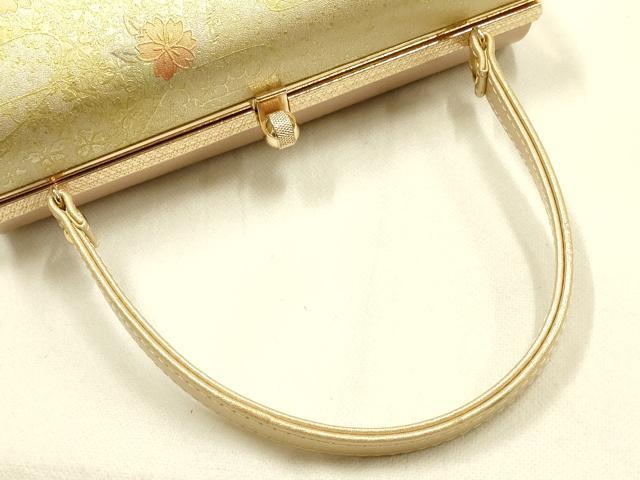 平和屋着物▼和装小物 和装バッグ 金鷲本舗 東京謹製 キンワシ印 ハンドバッグ 花柄 逸品 AABH6723ay