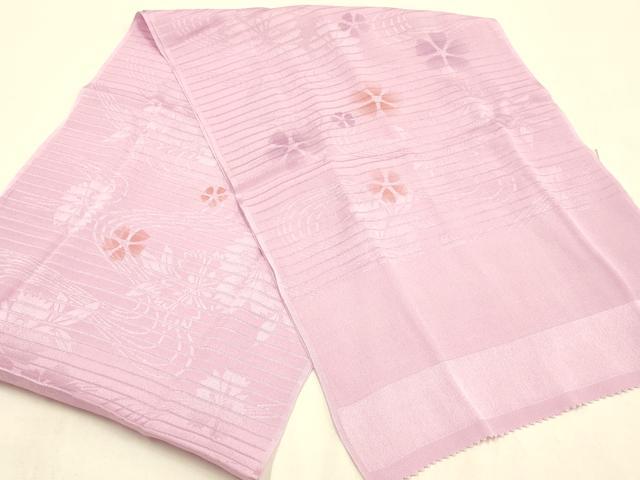 平和屋着物*夏物 和装小物 帯締め・帯揚げセット 花柄 レース組 平組 正絹 逸品 未使用 AABH6737ay