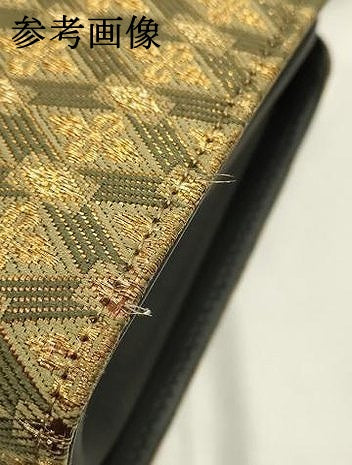 平和屋着物●和装小物 和装バッグ ハンドバッグ 天井花文 暈し染め 金糸 逸品 AABH6740ay