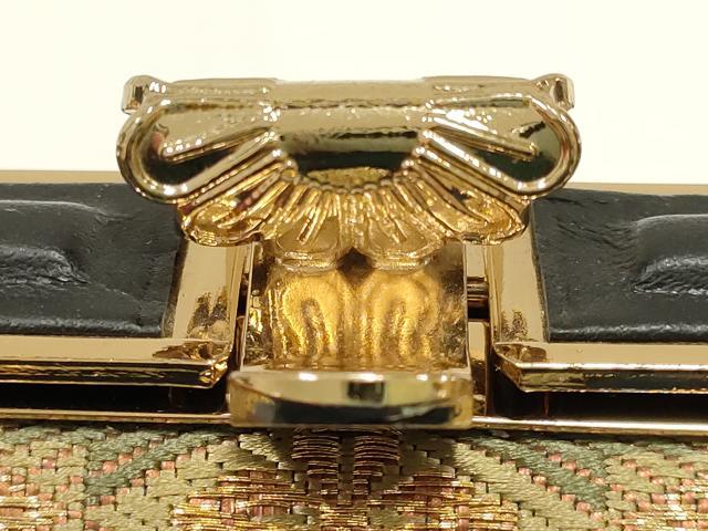 平和屋着物●和装小物 和装バッグ ハンドバッグ 天井花文 暈し染め 金糸 逸品 AABH6740ay