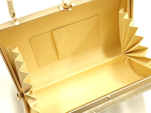 平和屋着物●和装小物 和装バッグ ハンドバッグ 金糸 逸品 AABH6743ay