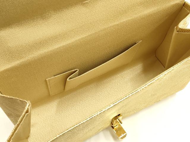 平和屋着物●和装小物 和装バッグ ハンドバッグ 花尽くし 金糸 逸品 AABH6746ay