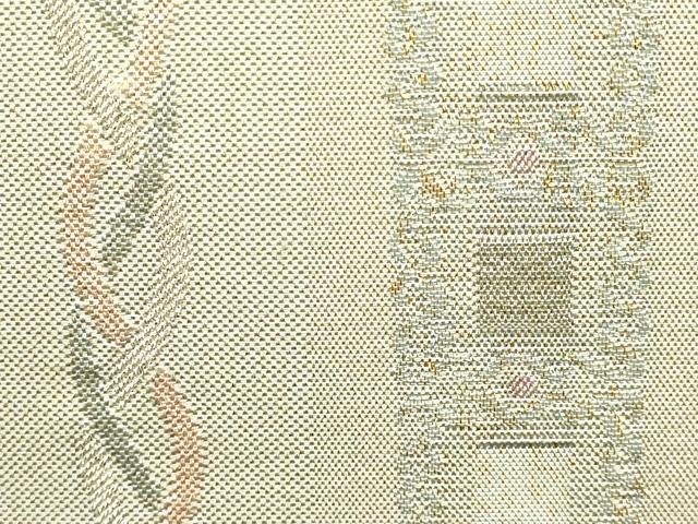 平和屋着物●和装小物 和装バッグ ハンドバッグ 佐賀つづれ 間道 金銀糸 金通し地 逸品 未使用 AABH6747ay