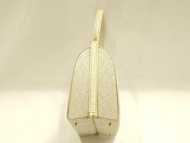 平和屋着物●和装小物 和装バッグ ハンドバッグ 金銀糸 井登美謹製 逸品 未使用 AABH6752ay