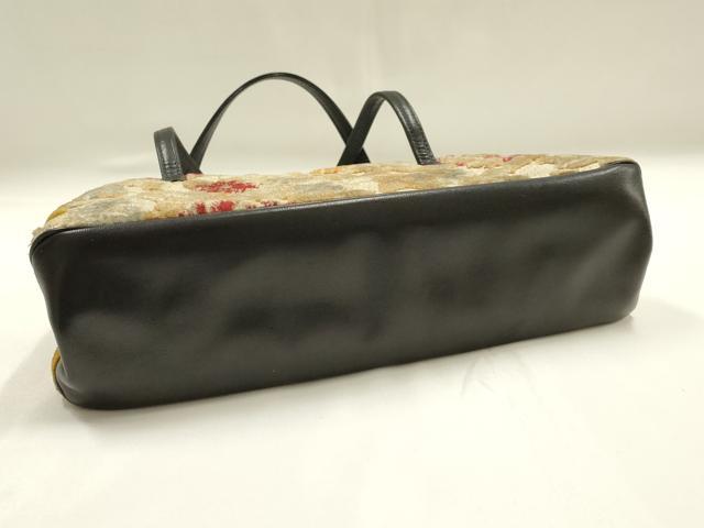 平和屋着物▼和装小物 和装バッグ ハンドバッグ 花柄 逸品 AABH6781ay