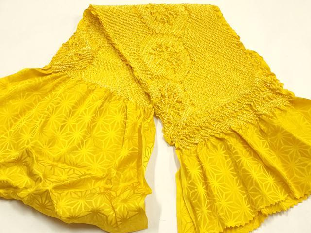 平和屋着物●和装小物 帯締め・帯揚げセット 平組 柄絞り 花亀甲繋ぎ 逸品 未使用 AABH6787ay