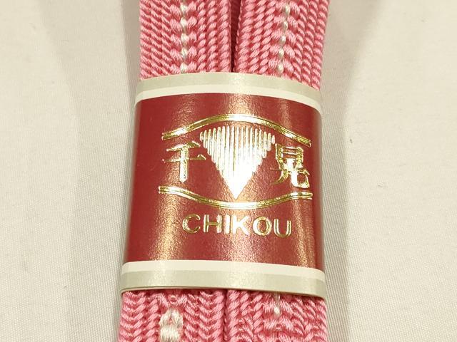 平和屋着物●和装小物 帯締め・帯揚げセット 千晃 平組 枝花文 金彩 逸品 未使用 AABH6789ay