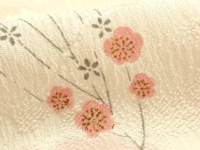 平和屋着物●和装小物 帯締め・帯揚げセット 千晃 平組 枝花文 金彩 逸品 未使用 AABH6789ay