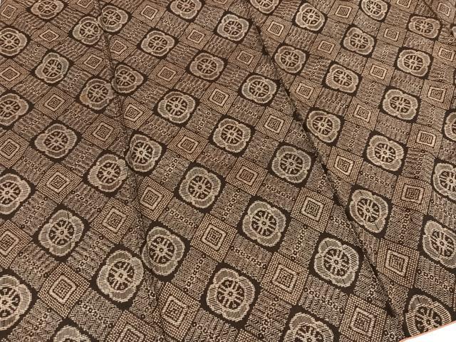 平和屋着物●本場大島紬 龍郷絣 正絹 逸品 AABH6831ph