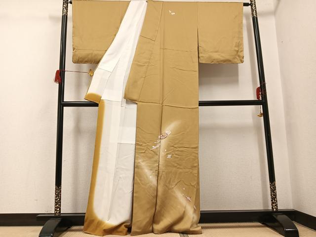 平和屋着物●訪問着 友禅 駒刺繍 花宝尽くし 正絹 逸品 未使用 AABH6838ph