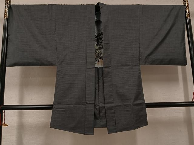 平和屋着物●男性 本場大島紬 アンサンブル 100亀甲 総詰め 正絹 逸品 AABH6851ph
