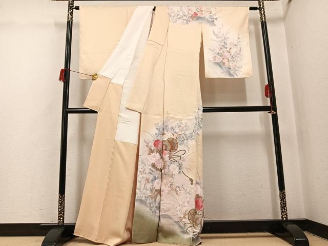 平和屋着物●訪問着 花鼓文 暈し染め 金彩 正絹 逸品 未使用 AABH6870ph