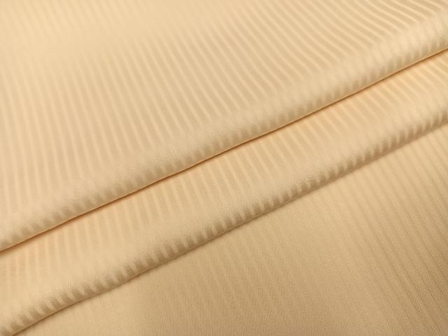 平和屋着物●上質な色無地 縞地紋 蜂蜜色 正絹 逸品 AABH6890ph