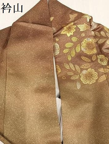 平和屋着物●訪問着 辻が花 中国三大刺繍 スワトウ刺繍 汕頭刺繍 暈し染め 金通し地 正絹 逸品 AABH6932ph