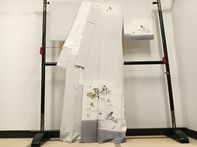 平和屋着物●訪問着 作家物 香琳 手描き 七福神 正絹 逸品 AABH6940ph
