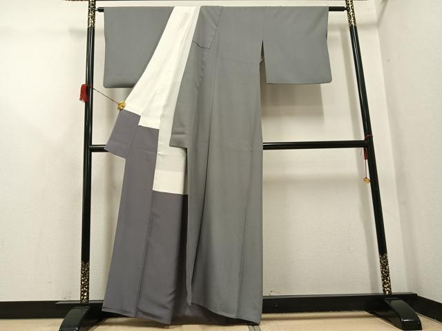 平和屋着物●江戸小紋 鮫小紋柄 正絹 逸品 AABH6952ph