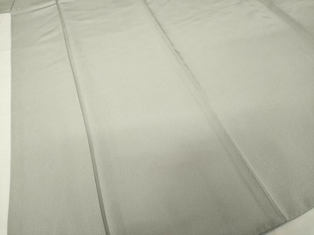 平和屋着物●上質な色無地 茶鼠色 正絹 逸品 AABH7003ck