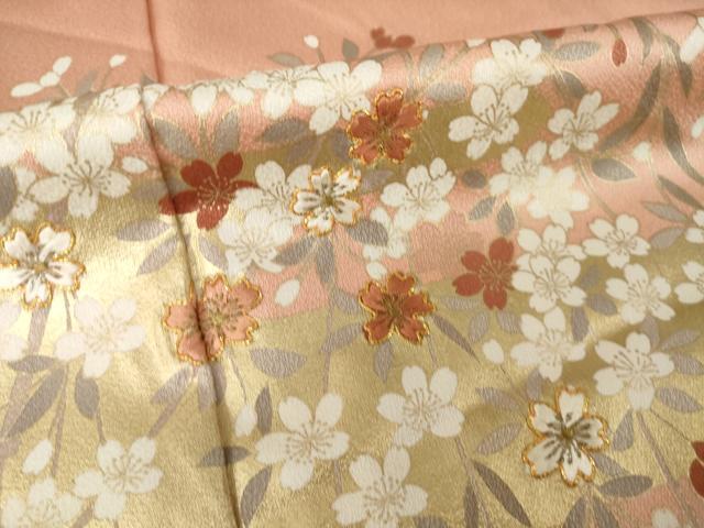 平和屋着物●豪華色留袖 駒刺繍 花筏文 金彩 正絹 逸品 未使用 AABH7012ck