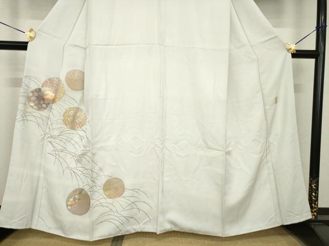 平和屋着物●金彩友禅 卓越技能者・名工・和田光正 訪問着 花丸文 金彩 正絹 逸品 AABH7017ck